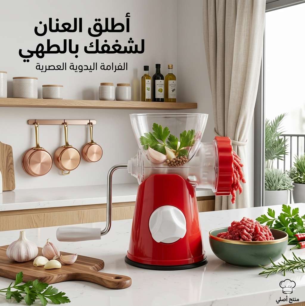 مفرمة لحم وخضار يدوية