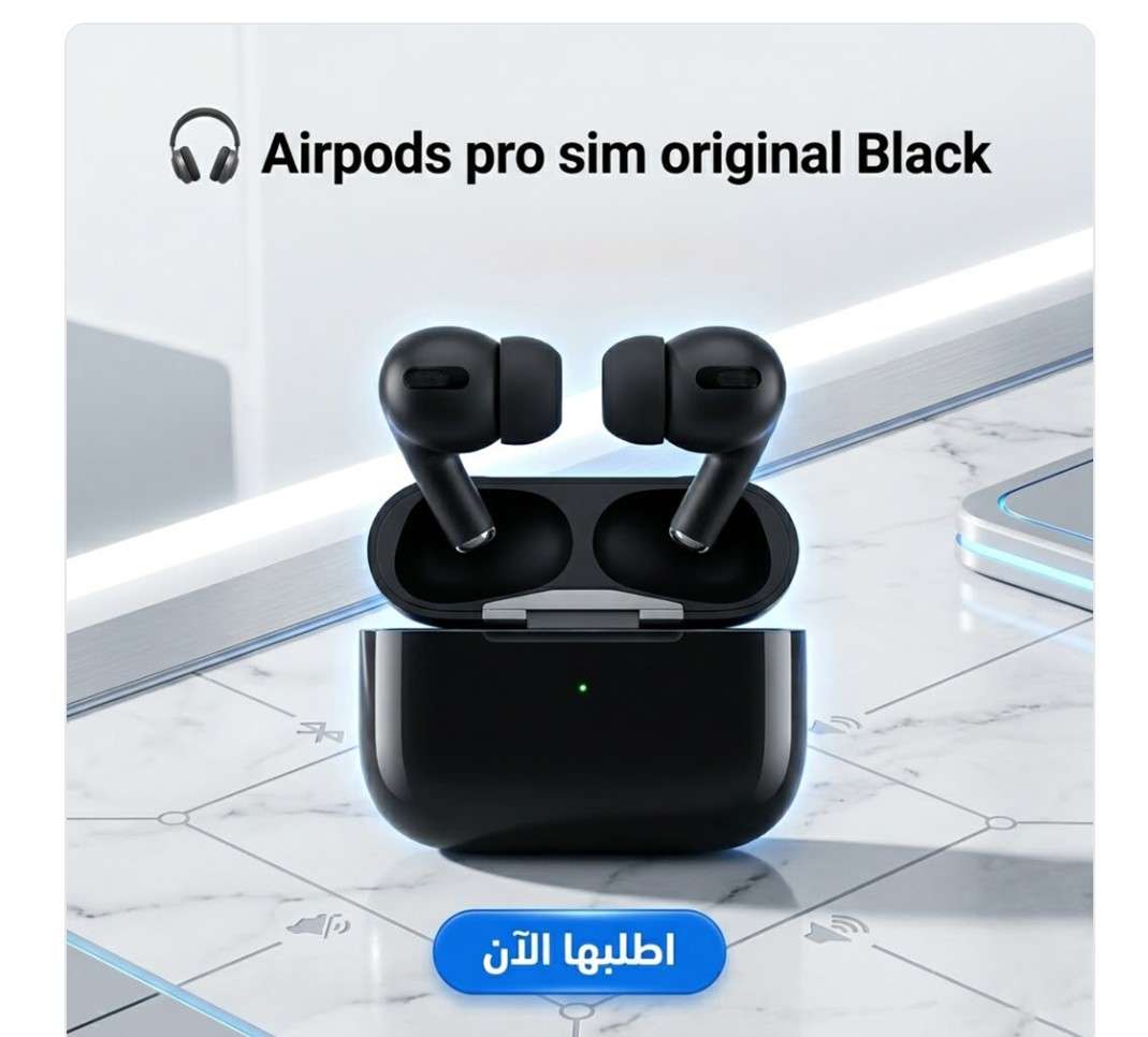 Airpods pro sim original Black