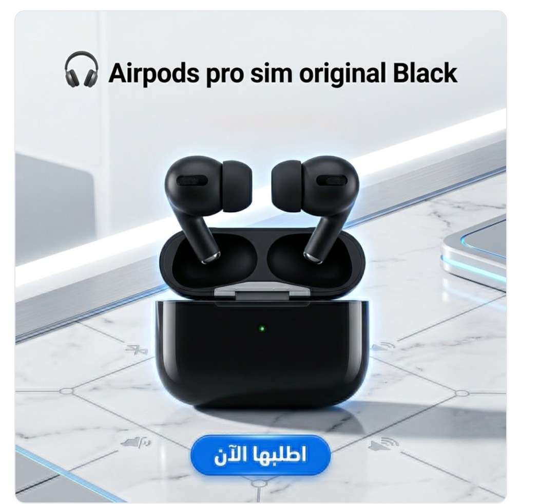 Airpods pro sim original Black