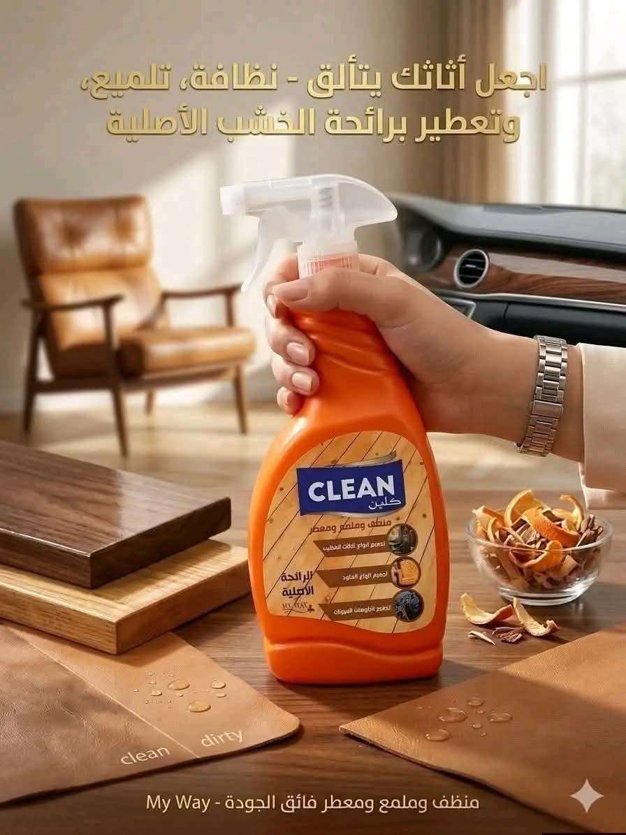 كلين ملمع الاثاث وطابلوة السيارة