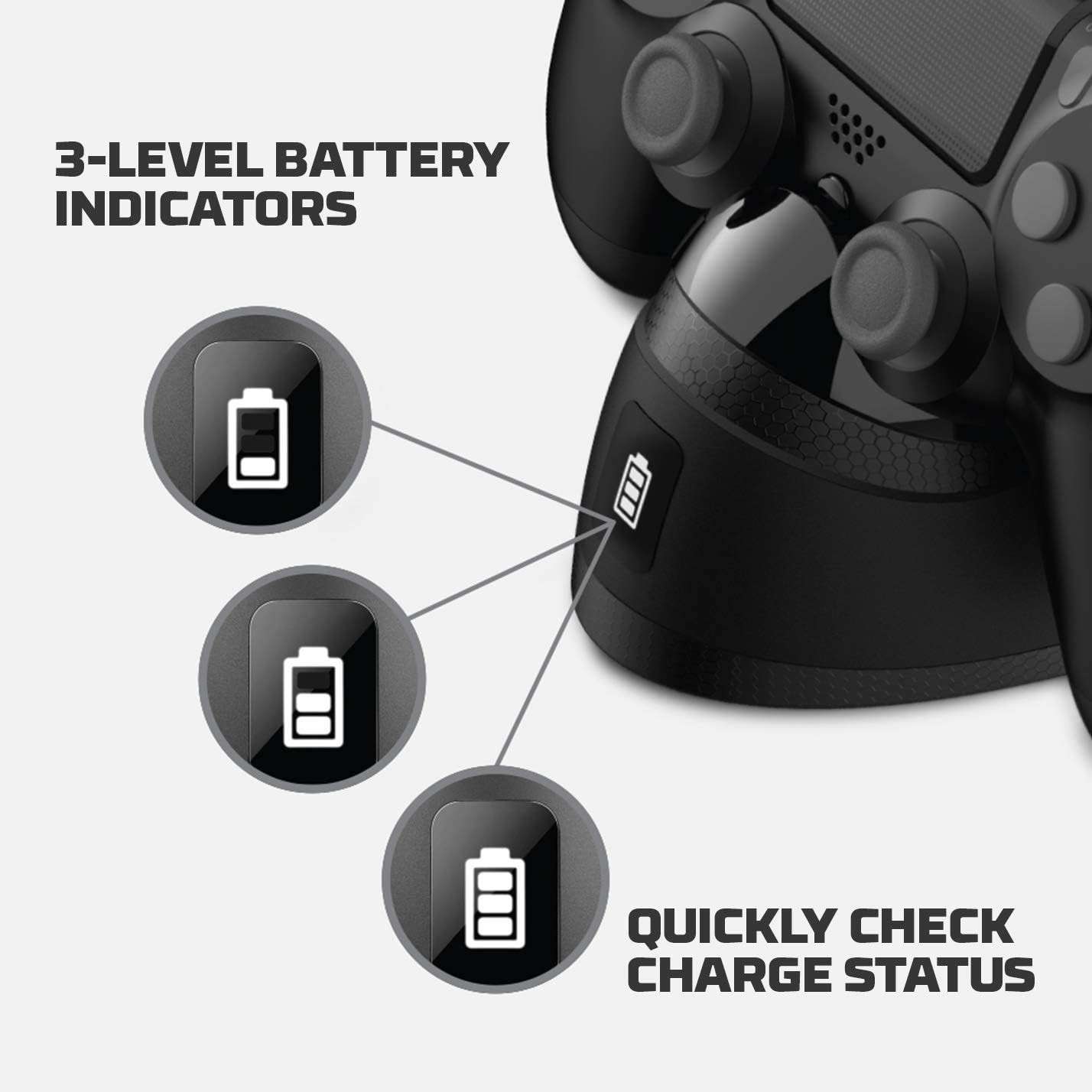 شاحن دراعات بلايستيشن 4 هايبر اكس - HyperX ChargePlay Duo سريع وموثوق