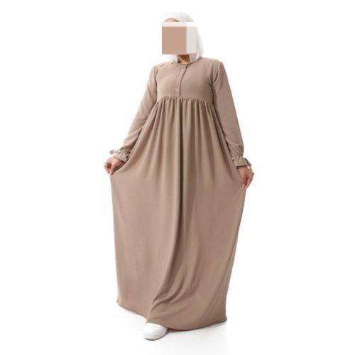 فستان كرانيش سادة