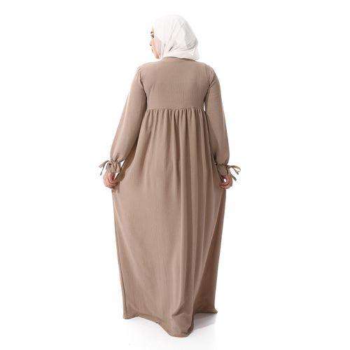 فستان كرانيش سادة