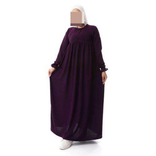 فستان كرانيش سادة