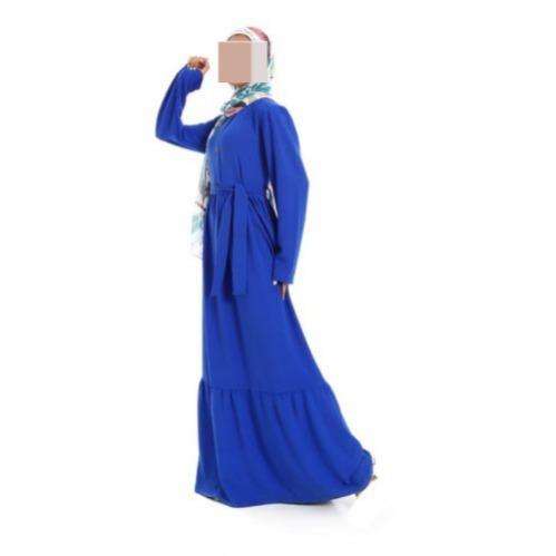 فستان كرانيش سادة