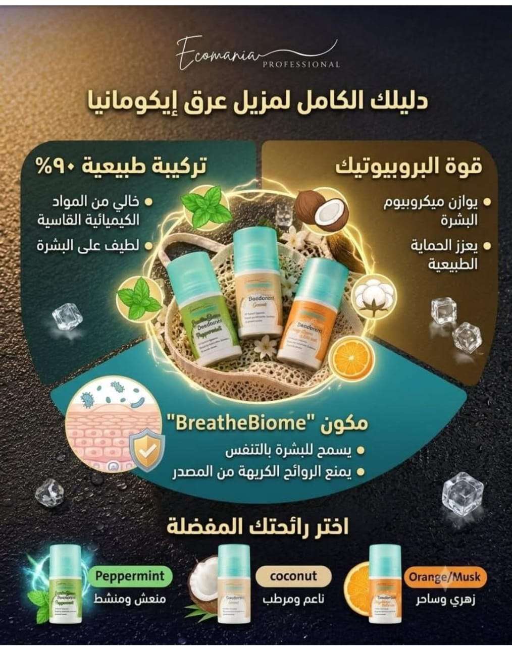 مزيل العرق حريمي من ايكواى