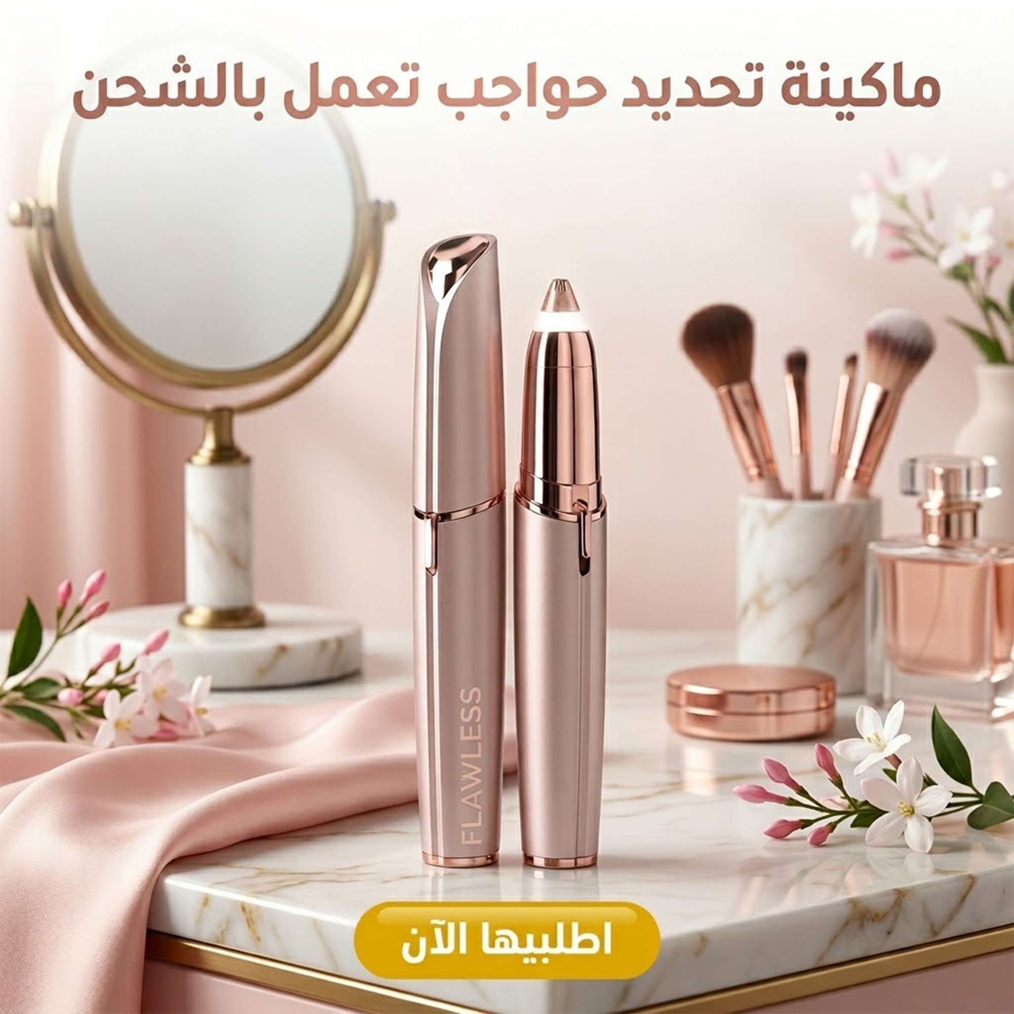 جهاز تحديد الحواجب و ازالة شعر الوجه تعمل بالشحن للنساء