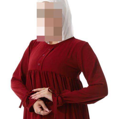 فستان كرانيش سادة