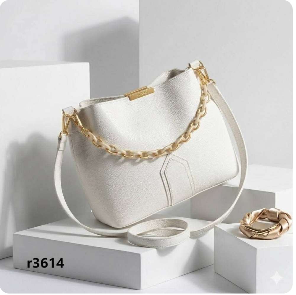 شنطة يد نسائية جلدية فاخرة - موديل r3614