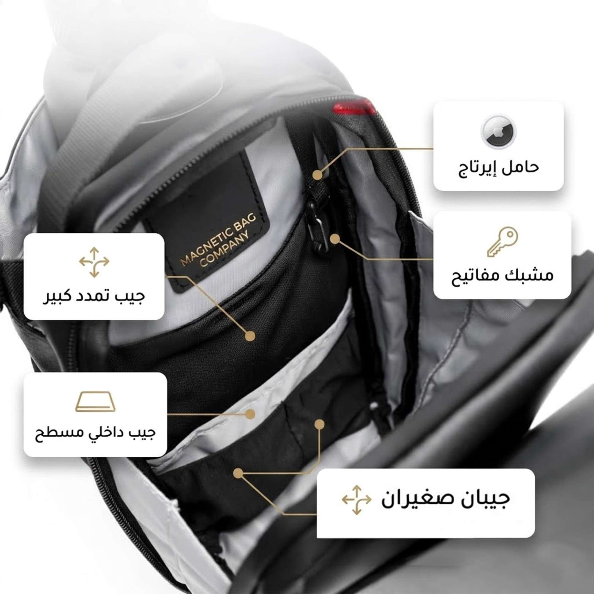 عرض شنطة زجاجة مغناطيسية لجيم + زجاجة الجيم