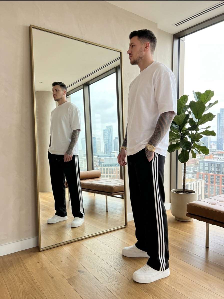 بنطلون  wide leg