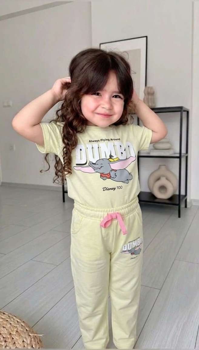 سوت قطن بناتي وسط Dumbo