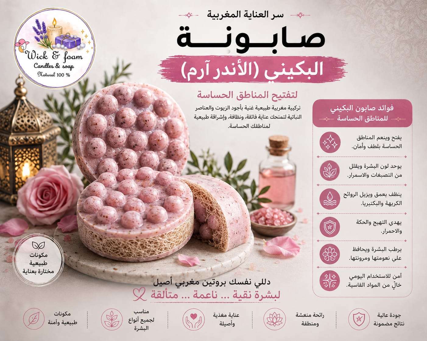 صابونه المساج للاماكن الحساسه