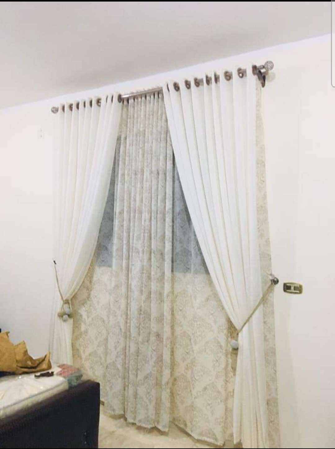 فوال ساده شيفون شفاف