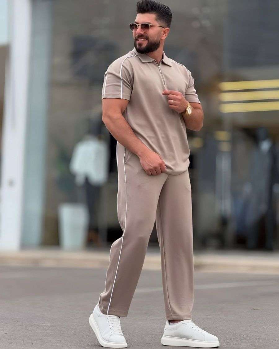 بنطلون جينز وايد ليج رجالي
