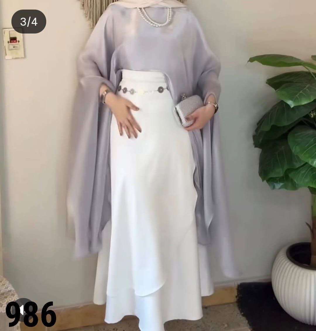 طقم قطعتين جيبه بلاوز اوفر سايز