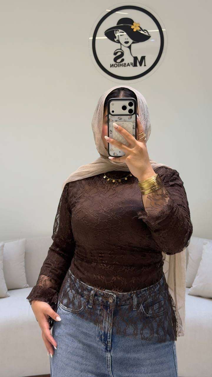 بلاوز دانتيل اربطه سمبوكس
