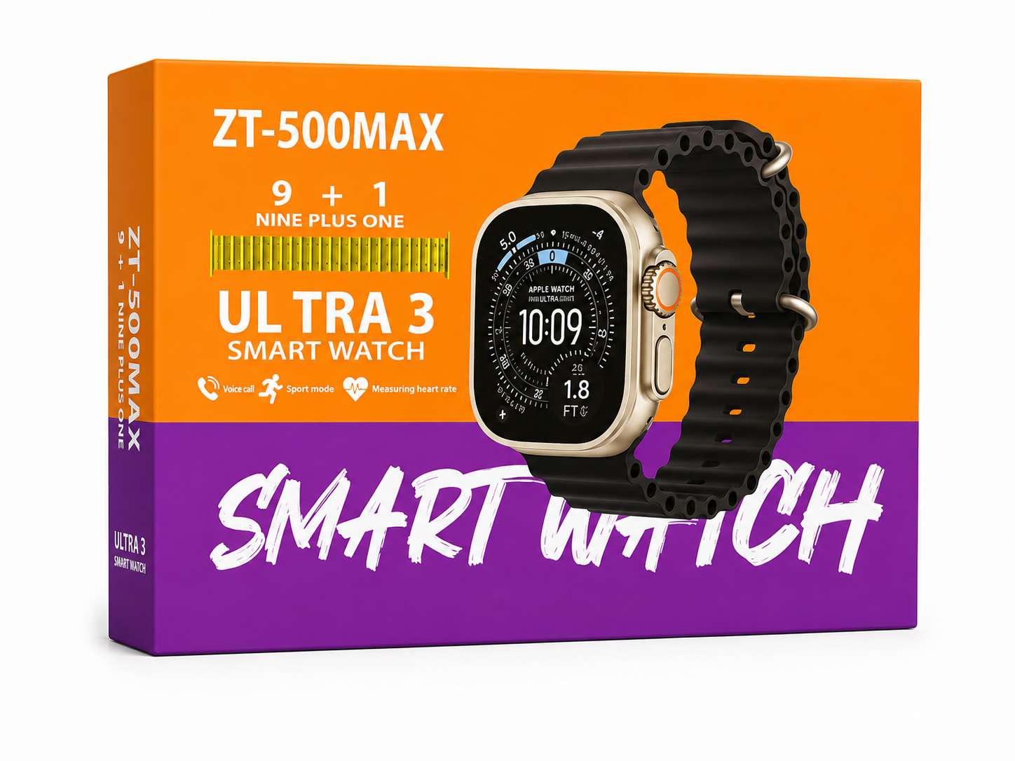 ساعة ذكية ZT-500MAX Ultra 3 بتصميم رياضي فاخر