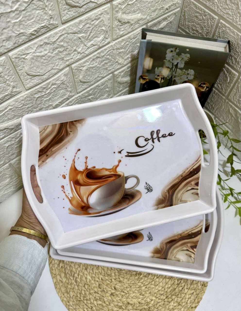 طقم صواني  ميلامين