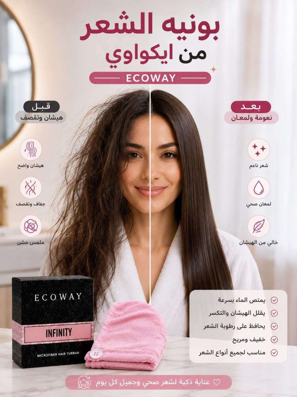 بونيه ميكروفيبر مكونه من أيونات الفضة  الامتصاص