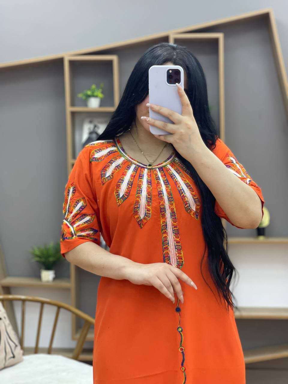 عباية نص كم مراسى قطن